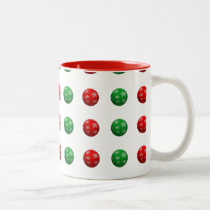 3D Weihnachtsbälle Zweifarbige Tasse