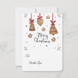 3D-Weihnachtskekse PNG-Set – Weihnachts-Clipart Einladung
