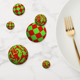 3D-Weihnachtskugeln Konfetti