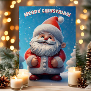 3D Weihnachtsmann Frohe Weihnachten
