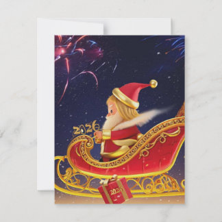 3D Weihnachtsmann-Weihnachtsgrußkarte – Festlich H Mitteilungskarte