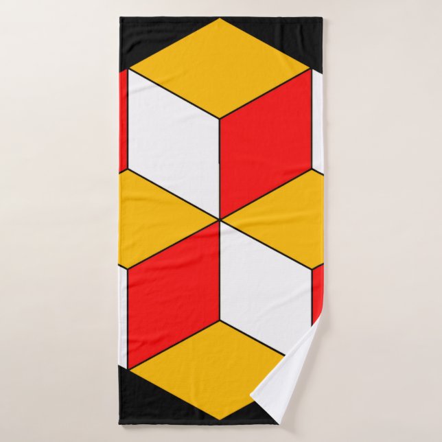 3D-Würfel Badehandtuch (Badehandtuch)