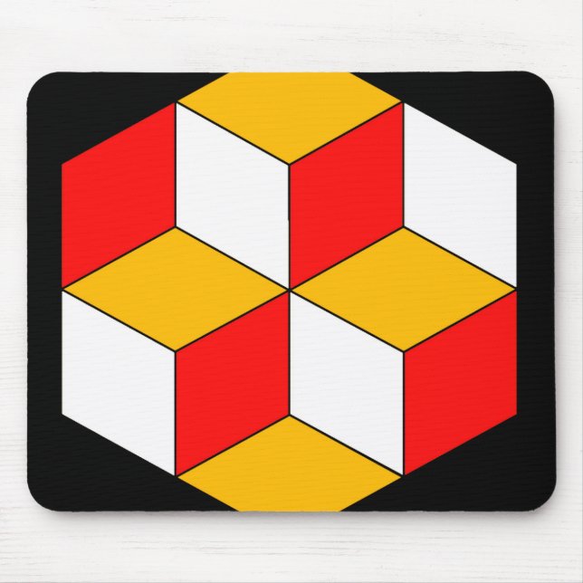 3D-Würfel Mousepad (Vorne)