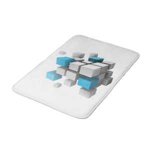 3D-Würfel von SlipperyJoe Badematte