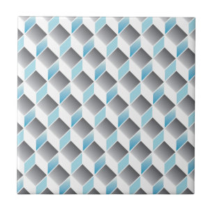 3D-Würfelmuster - geometrisches Design - nahtlos Fliese