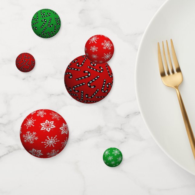 3D Xmas Balls Konfetti (Gruppe)