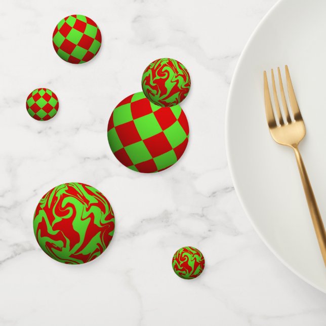 3D Xmas Balls Konfetti (Gruppe)