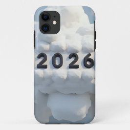 3D-Zahlen-Design für das neue Jahr 2026 Case-Mate iPhone Hülle