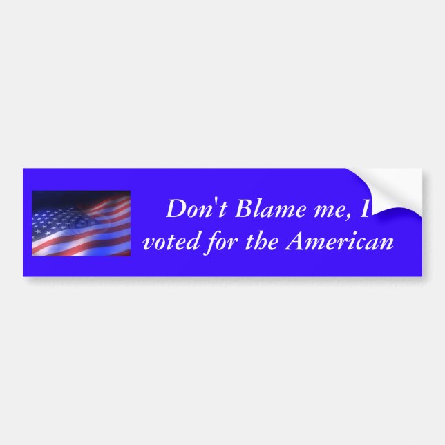 3damericanflaglooping, tadeln mich nicht, ich autoaufkleber (Vorne)