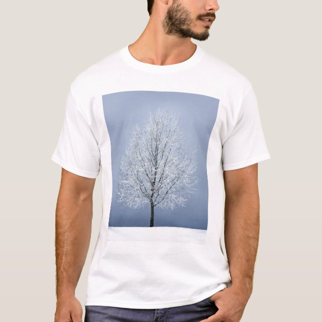3dRose, Canada, Manitoba, Grande Pointe. Fog and R T-Shirt (Vorderseite)