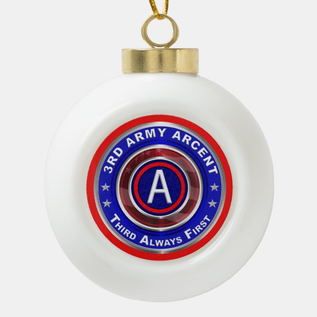 3e armée ARCENT ornement de Noël (Devant)