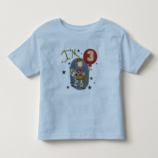 3e Cowgirl Tshirts et cadeaux d'anniversaire (Devant)