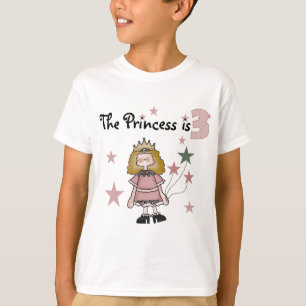 3èmes anniversaire T-shirts et cadeaux de princess