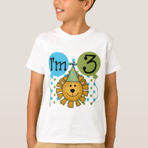 3èmes T-shirts et cadeaux d'anniversaire de lion
