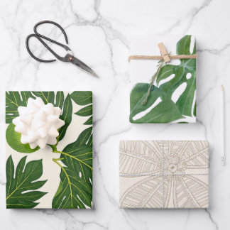 3er-Pack Blumenverpackungspapier  Geschenkpapier Set