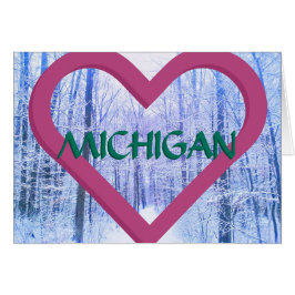 3MICHIGAN HEART WINTER WOODS