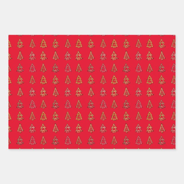 3pc. Baumschutzpapier Geschenkpapier Set (Vorderseite)