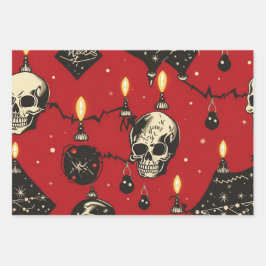 3pc. Set zum Festmachen des Schädeldeckels Geschenkpapier Set