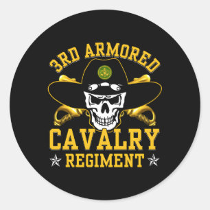 3Rd Armored Cavalry Regit Runder Aufkleber