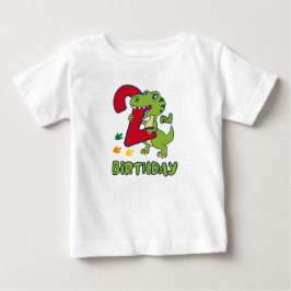 3rd birthday dinosaur  baby t-shirt