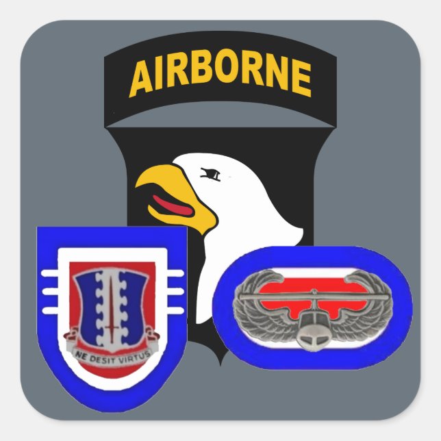 3RD BN 187. INFANTRIE 101. IM FLUGZEUG STICKER (Vorderseite)