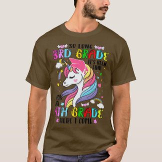3rd Grad Magical Unicorn 4th Grad Her T-Shirt