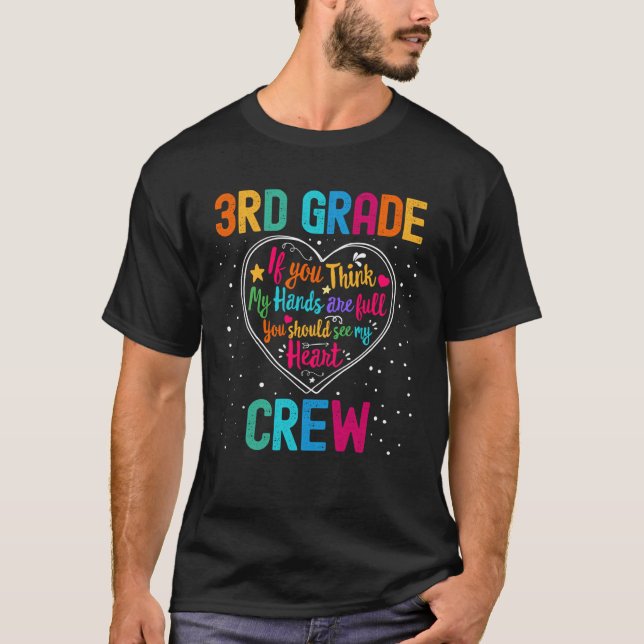 3rd Grade Crew Appreciation Week Back to School He T-Shirt (Vorderseite)
