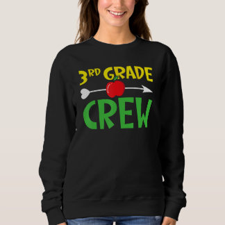 3rd Grade Crew Student Back To School Students Gra Sweatshirt