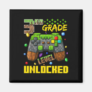 3rd Grade Gamer-Shirt, First Day Of School Tee Magnet