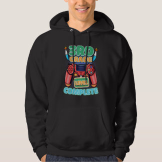 3rd Grade Level Complete Last Day Of School Gradua Hoodie
