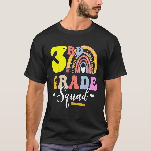 3rd Grade Squad Teachers Kids Third Grade Back to  T-Shirt (Vorderseite)
