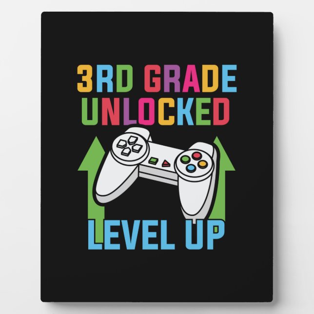 3rd Grade Teacher 3rd Grade Level Up Fotoplatte (Vorderseite)
