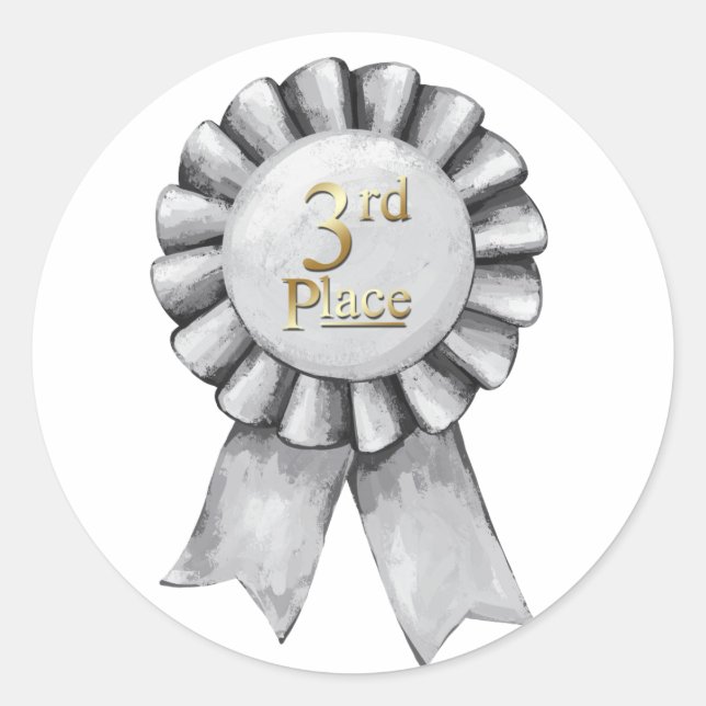 3rd Place Ribbon Stickers (Vorderseite)