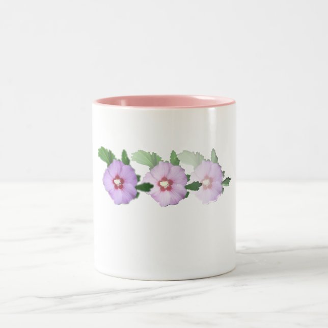 3rose_of_sharon zweifarbige tasse (Mittel)