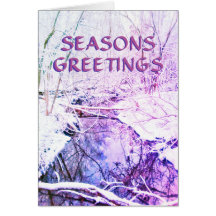 3WINTER RIVER SEASONS GREETING CARD