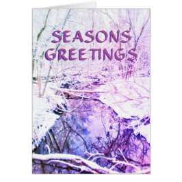 3WINTER RIVER SEASONS GREETING CARD