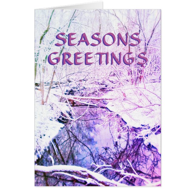 3WINTER RIVER SEASONS GREETING CARD (Vorne)