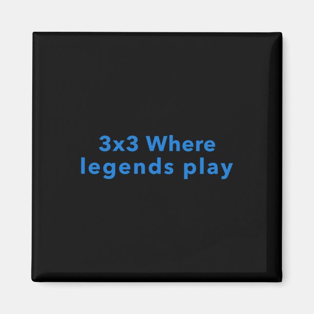 3x3, wo Legends spielen Magnet (Vorne)
