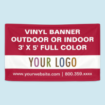 3'x5' Individuelles Vinyl-Banner-Schild für Außen-
