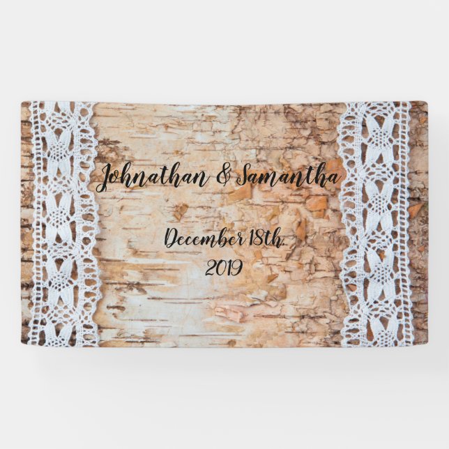 3'x5' Personalisiertes Banner-Landeholz Banner (Horizontal)