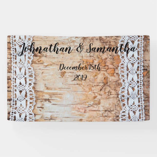 3'x5' Personalisiertes Banner-Landeholz Banner (Horizontal)