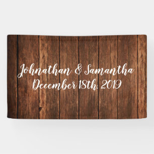 3'x5' Personalisiertes Banner Stallholz Land Rusti