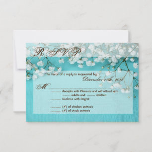 3x5 R.S.V.P. Antwort Card Frühjahrskarte Babys Ate