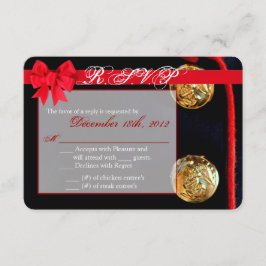 3x5 R.S.V.P. Antwort Karte Marine Dress Blues Unif