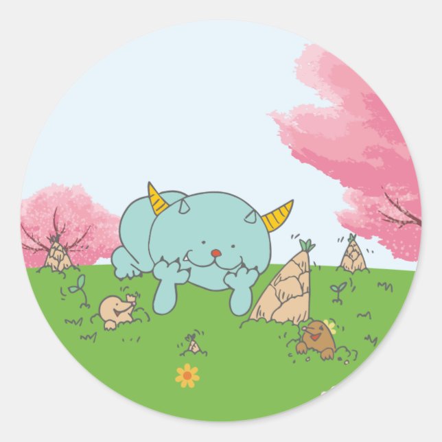 4月モンスターシール RUNDER AUFKLEBER (Vorderseite)