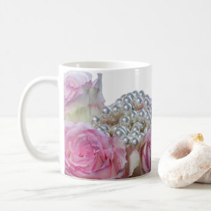 4008-Rosen mit Pearls Tasse