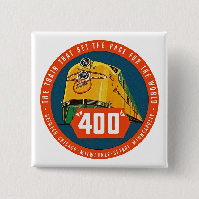 400 ~ "Der Zug, der das Pace Set" Button (Vorderseite)