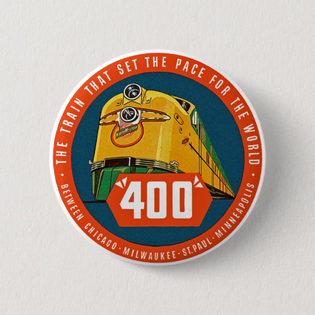 400 ~ "Der Zug, der das Pace Set" Button (Vorderseite)