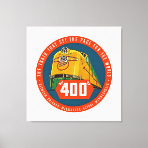 400 ~ "Der Zug, der das Tempo vorgibt" - XL Leinwanddruck
