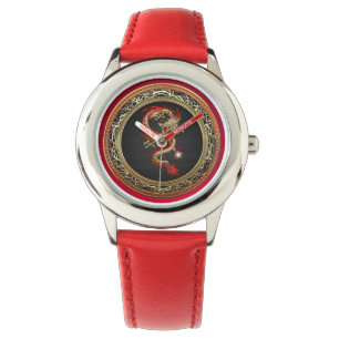 [400] Goldener chinesischer Drache Fucanglong Armbanduhr